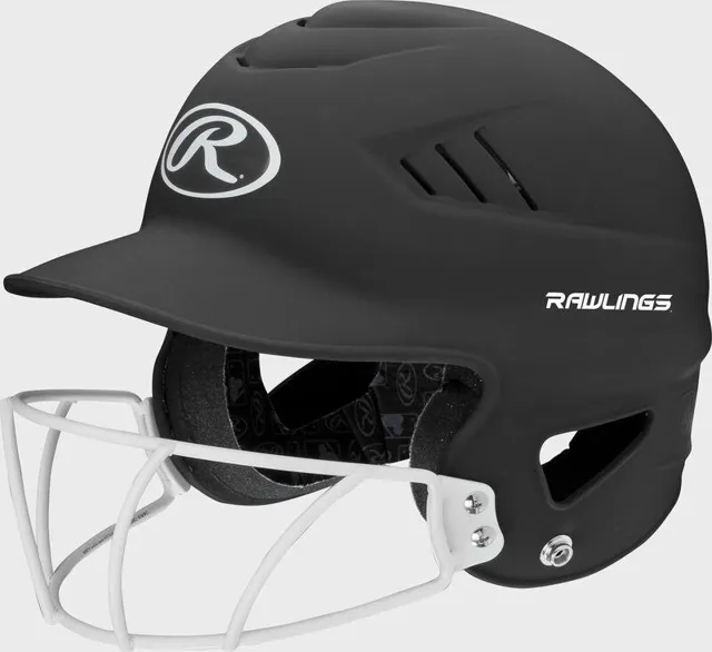 Rawlings Coolflo helmet with softball face guard