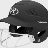 Rawlings Coolflo Highlighter Batting Helmet with Softball Face Guard